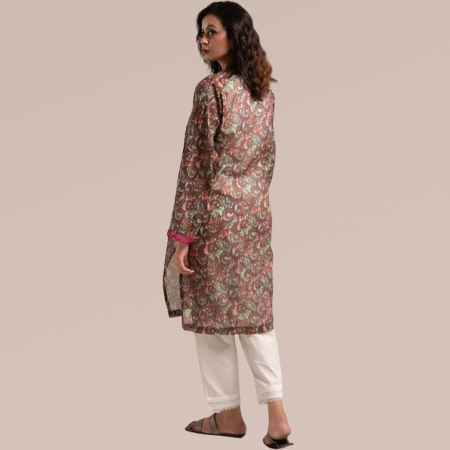 East West Women’s Pearl Placket Style Lawn Kurti